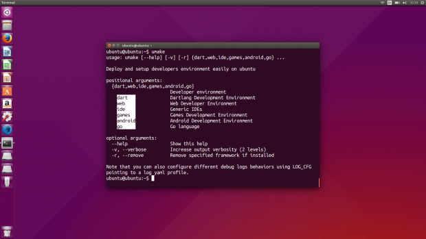 Umake soll die Installation von Entwicklungsumgebungen vereinfachen.(Bild:Screenshot Golem.de)